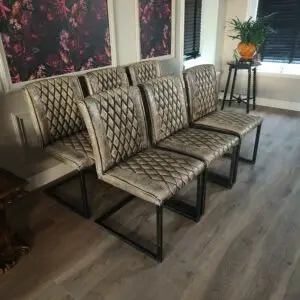 Industriële Leren stoelen