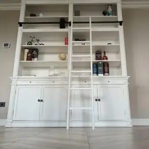 Engelse Boekenkast Wit